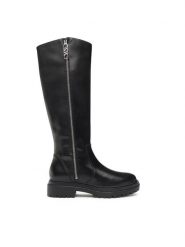 MICHAEL Michael Kors Kozaki Regan 40F3RGFB5L Czarny. Czarne kozaki damskie MICHAEL Michael Kors, bez wzorów, ze skóry, bez obcasa, na płaskiej podeszwie, bez zapięcia. Za 1,431.70 zł.