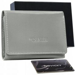 Portfel skórzany Cavaldi RD-17-GCL szary. Szare portfele damskie 4U Cavaldi, ze skóry. Za 69.99 zł.