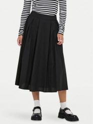 ONLY Spódnica trapezowa Maila 15369555 Czarny Regular Fit. Czarne spódnice damskie ONLY, m, bez wzorów, z bawełny, trapezowe. Za 179.99 zł.