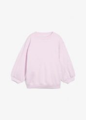Bawełniana bluza oversize. Niebieskie bluzy damskie bonprix, bez wzorów, z bawełny, bez ramiączek, bez kaptura. Za 89.99 zł.
