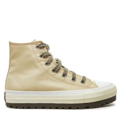 Trampki Converse. Brązowe trampki i tenisówki damskie Converse, bez wzorów, retro, bez zapięcia. Za 289.99 zł.