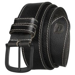 Pasek męski skórzany czarnym kolorze z klasyczną klamrą Peterson PTN LTE-2727-BLACK. Czarne paski męskie Peterson, klasyczne. Za 59.99 zł.