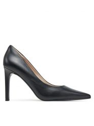 Calvin Klein Szpilki Heel Pump 90 - Lth HW0HW02336 Czarny. Czarne szpilki damskie Calvin Klein, bez wzorów, ze skóry, bez obcasa, na szpilce, bez zapięcia. Za 439.99 zł.