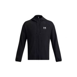 Kurtka przeciwdeszczowa Under Armour Stretch Woven. Białe kurtki męskie Under Armour, l, bez wzorów, z materiału, z kapturem. Za 382.10 zł.