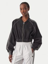 Adidas Bluza Sst Denim Tracktop KS9216 Czarny Regular Fit. Czarne bluzy damskie Adidas, l, bez wzorów, z bawełny, bez ramiączek, bez kaptura. Za 339.99 zł.