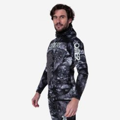 Kurtka do łowiectwa podwodnego Omer Blackstone z neoprenu 5 mm. Kurtki męskie OMER, s, bez wzorów, z materiału, bez kaptura. Za 499.99 zł.