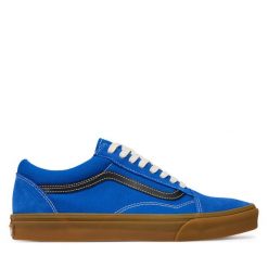 Tenisówki Vans. Niebieskie trampki męskie Vans, bez wzorów, bez zapięcia. Za 399.99 zł.
