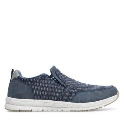 Tenisówki Go Soft. Niebieskie trampki męskie GO SOFT, bez wzorów, bez zapięcia. Za 159.99 zł.