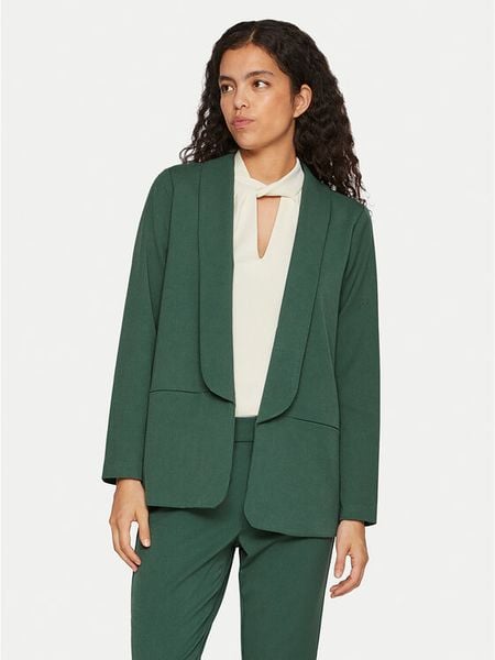 Vila Marynarka Varone 14090069 Zielony Regular Fit. Zielone marynarki i żakiety damskie Vila, bez wzorów, z syntetyku, bez kołnierzyka, bez ramiączek. Za 179.99 zł.