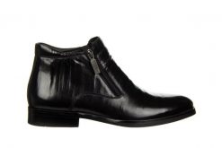 Trzewiki John Doubare H35B-50-183 Black 104233, Czarny, Skóra naturalna - 44. Czarne botki męskie John Doubare, na zimę, bez wzorów, z gumy, bez obcasa, bez zapięcia. W wyprzedaży za 449.10 zł.