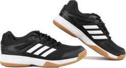 Buty męskie treningowe adidas Speedcourt czarno-białe IE8033 43 1/3. Białe buty sportowe męskie Adidas, bez wzorów, bez zapięcia. Za 195.64 zł.