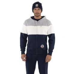 Bluza wygodna z bawełna z kaptur na co dzień. Szare bluzy męskie LEONE 1947 APPAREL, bez wzorów, z bawełny, sportowe, bez ramiączek, bez kaptura. W wyprzedaży za 191.56 zł.