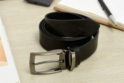 Pasek skórzany męski do spodni szeroki czarny Beltimore A75 : Kolory - czarny, Rozmiar pasków - r.95-110 cm. Czarne paski męskie . Za 76.90 zł.