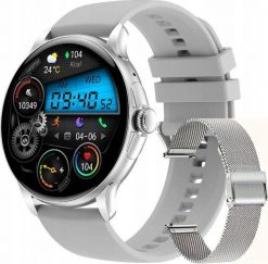 Smartwatch Rubicon SmartWatch Rubicon RNCF35 srebrny rozmowy powiadomienia BT Call . Szare zegarki smartwatch Rubicon, bez wzorów. Za 139.81 zł.