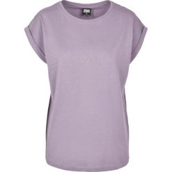 Koszulka Damska Z Rozszerzonym Ramieniem. Fioletowe bluzki damskie Urban Classics, m, bez wzorów, sportowe, bez kołnierzyka, bez ramiączek. Za 48.99 zł.