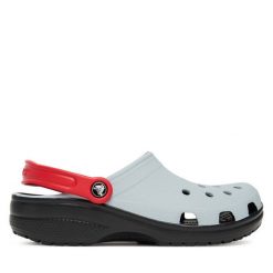 Klapki Crocs. Szare klapki męskie Crocs, bez wzorów, bez zapięcia. Za 209.99 zł.