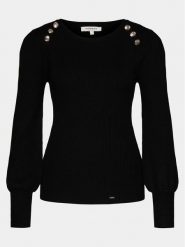 Morgan Sweter 241-MSUCCES Czarny Slim Fit. Czarne swetry nierozpinane damskie Morgan, xs, bez wzorów, z wiskozy, bez kołnierzyka, bez ramiączek. Za 139.99 zł.