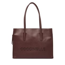 Torebka Coccinelle. Czerwone shopperki damskie Coccinelle, bez wzorów, bez dodatków. Za 1,449.00 zł.