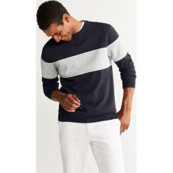 Mango Man - Bluza Bruno. Niebieskie bluzy męskie Mango Man, l, bez wzorów, z bawełny, bez kaptura. Za 139.90 zł.