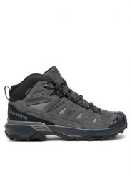 Salomon Trekkingi X Ultra 360 Leather Mid Gore-Tex L47570800 Czarny. Czarne botki męskie Salomon, bez wzorów, z gore-texu, bez obcasa, bez zapięcia. Za 599.99 zł.