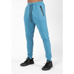 Newark SweatSpodnie - Niebieski. Niebieskie spodnie sportowe męskie GORILLA WEAR, s, bez wzorów, z dresówki, na fitness i siłownię. Za 265.50 zł.