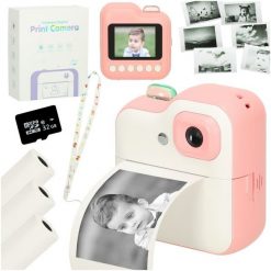 Aparat cyfrowy Fotograficzny natychmiastowy drukarka termiczna + wkłady karta 32GB różowy Kik Sp. z o. o. Sp. k. (KX3570_1). Aparaty kompaktowe NoName. Za 139.00 zł.