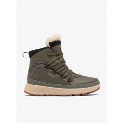 Buty zimowe damskie Columbia Red Hills Omni-Heat. Zielone obuwie trekkingowe damskie Columbia, bez zapięcia. Za 366.99 zł.