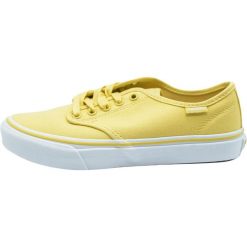 Trampki Vans Camden Stripe, Żółty, Kobiety. Żółte trampki i tenisówki damskie Vans, bez wzorów, z gumy, bez zapięcia. Za 250.30 zł.