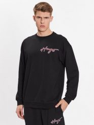 Hugo Bluza Varsity 50490313 Czarny Relaxed Fit. Czarne bluzy męskie Hugo, m, bez wzorów, z bawełny, bez ramiączek, bez kaptura. Za 379.99 zł.