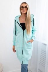 Bluza ocieplana długa z kapturem. Bluzy damskie KESI, l, bez wzorów, z bawełny, bez ramiączek, z kapturem. Za 326.23 zł.