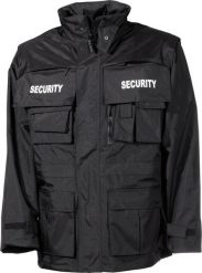 Kurtka męska MFH Kurtka wodoodporna "Security" czarna 4XL. Czarne kurtki męskie MFH, m, bez wzorów, bez kaptura. Za 589.00 zł.