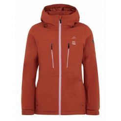 Damska kurtka narciarska Protest PRTSIMA. Brązowe kurtki sportowe damskie Protest, na zimę, xl, bez wzorów, bez ramiączek, bez kaptura, narciarskie. W wyprzedaży za 699.90 zł.