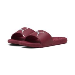 Damskie klapki sportowe Cool Cat 2.0 PUMA. Czerwone klapki damskie Puma, bez wzorów, z materiału, sportowe, bez obcasa, bez zapięcia. Za 109.00 zł.