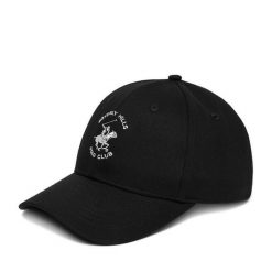 Czapka z daszkiem Beverly Hills Polo Club. Czarne czapki damskie Beverly Hills Polo Club, bez wzorów. Za 79.99 zł.