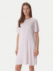 DKNY Koszula nocna YI30058 Różowy Regular Fit. Czerwone koszule nocne damskie DKNY, bez wzorów, z wiskozy, bez ramiączek. Za 319.99 zł.