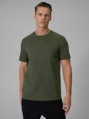 4F T-shirt regular z nadrukiem męski - khaki 3XL. Brązowe t-shirty męskie 4F, m, bez wzorów, z bawełny, bez kołnierzyka, bez ramiączek. Za 79.99 zł.