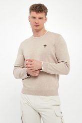 Sweter męski z logo AERONAUTICA MILITARE. Swetry męskie Aeronautica Militare, m, bez wzorów, bez kołnierzyka, bez ramiączek. Za 519.00 zł.