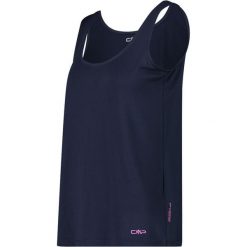 Damski tank top CMP. Niebieskie topy damskie CMP, bez wzorów, sportowe, bez kołnierzyka, bez ramiączek. Za 176.50 zł.