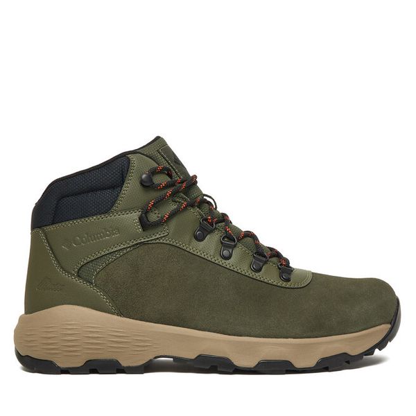 Trekkingi Columbia. Zielone botki męskie Columbia, bez wzorów, sportowe, bez obcasa, bez zapięcia. Za 529.99 zł.