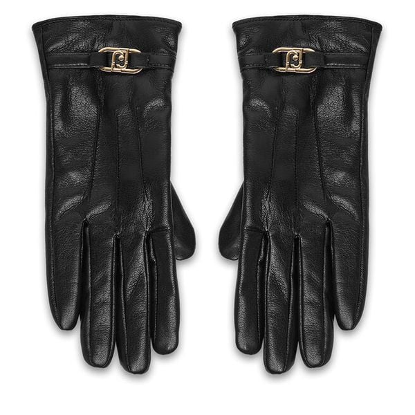 Rękawiczki Damskie Liu Jo. Czarne rękawiczki damskie Liu Jo, bez wzorów. Za 269.99 zł.