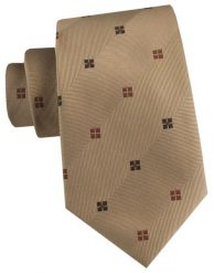Męski Krawat - Lekki, Jasny Brąz - Alties. Krawaty i muchy Alties, bez wzorów, z tkaniny, eleganckie. Za 55.00 zł.