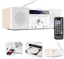 Radioodtwarzacz Audizio System muzyczny PRATO ALL-IN-ONE CD / DAB + biały one size. Białe radia Audizio. Za 599.00 zł.