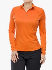 Bluza termoaktywna damska Montane Dart Zip Neck. Brązowe bluzy damskie Montane, l, bez wzorów, z materiału, bez ramiączek, bez kaptura. Za 159.49 zł.