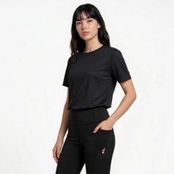 Legginsy trekkingowe damskie AULP DETER z kieszenią. Czarne legginsy damskie Aulp, bez wzorów, z elastanu. Za 179.99 zł.