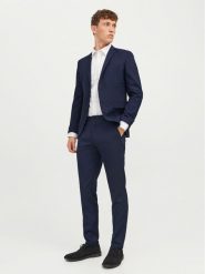 Jack & Jones Garnitur Solaris 12148166 Granatowy Super Slim Fit. Niebieskie garnitury męskie Jack & Jones, m, bez wzorów, z syntetyku. Za 589.99 zł.