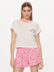 United Colors Of Benetton Koszulka piżamowa 30963M05O Écru Regular Fit. Koszule nocne damskie United Colors Of Benetton, bez wzorów, z bawełny, bez ramiączek. Za 119.99 zł.