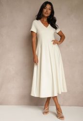 Jasnobeżowa Casualowa Sukienka z Bawełną Zeredira. Brązowe sukienki damskie Renee, na co dzień, m, bez wzorów, z bawełny, eleganckie, bez kołnierzyka, bez ramiączek, maxi. Za 199.99 zł.