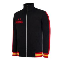 AS Roma 1977 - 78 - Kurtka Piłkarska Retro - Czarna – COPA Football. Czarne kurtki męskie COPA FOOTBALL, m, bez wzorów, z bawełny, młodzieżowe, bez kaptura. Za 430.41 zł.