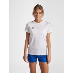 Koszulka damska Hummel Core Poly. Białe koszulki sportowe damskie Hummel, s, bez wzorów, bez ramiączek, do piłki ręcznej. Za 111.50 zł.
