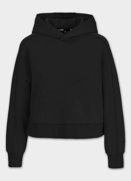 Bluza damska Pitbull z kapturem Discovery. Czarne bluzy damskie PITBULL, m, bez wzorów, z bawełny, bez ramiączek, z kapturem. Za 179.99 zł.